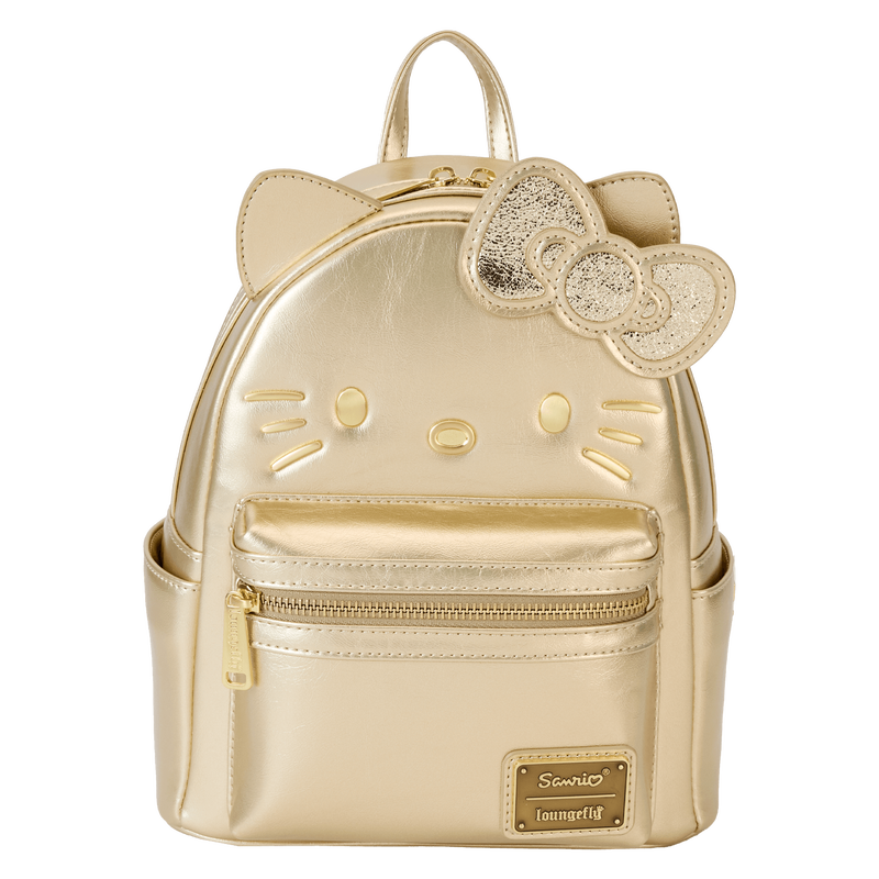 Buy Limited Edition Sanrio Hello Kitty 50th Anniversary Gold Mini Backpack at Loungefly