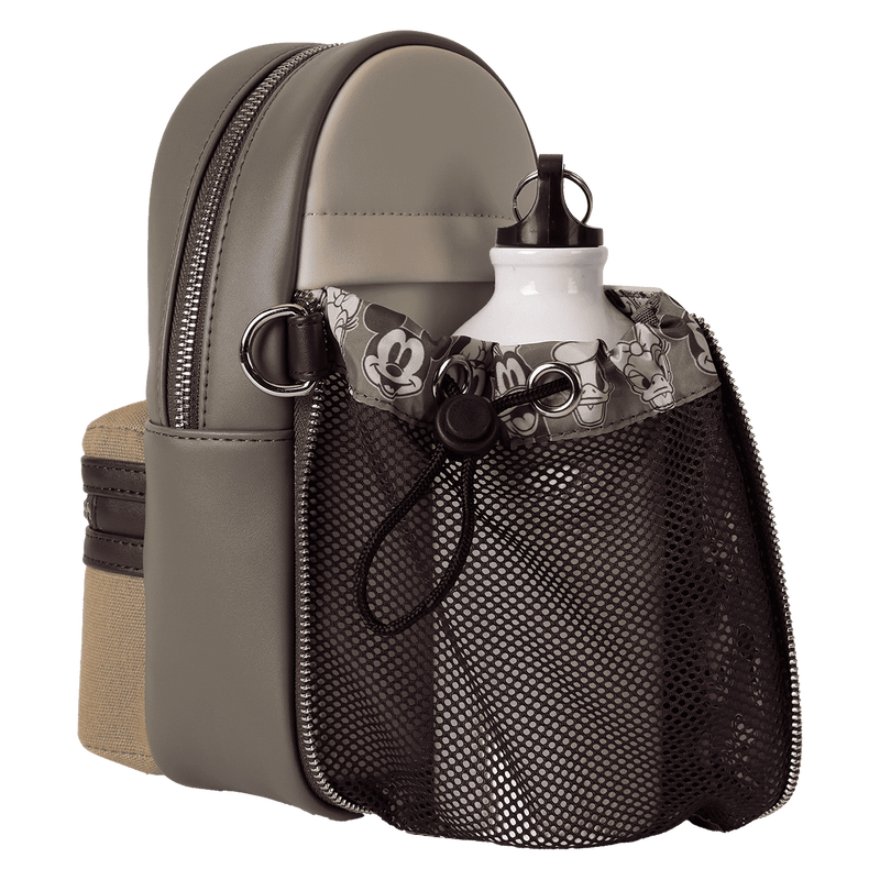 ☆Loungefly☆Mickey&Friends Canvas Drink Holder CrossbodyBag Mickey & Friends Canvas Drink Holder Crossbody Bag | Loungefly