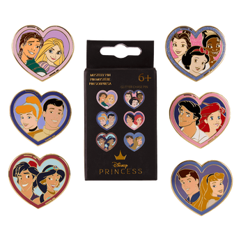 Disney Princess & Prince Heart Mystery Box Pin, Image 1