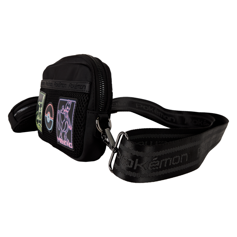 Pokémon Pikachu & Mewtwo Glow Nylon Sling Crossbody Bag with Coin Bag, , hi-res view 3