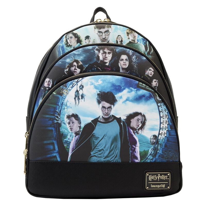 Harry Potter Movie Posters Triple Pocket Mini Backpack, , hi-res image number 1