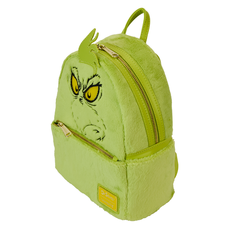Dr. Seuss How The Grinch Stole Christmas Plush Cosplay Light Up Mini Backpack
