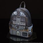 Loungefly Addams Family Wednesday Nevermore Academy Castle Glow Mini Backpack Loungefly Wednesday Addams Nevermore Cosplay Mini Backpack  main image 4