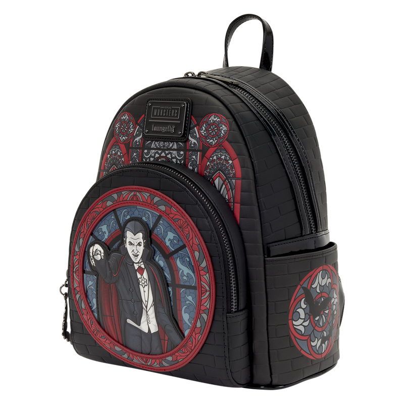 Universal Monsters Dracula Stained Glass Mini Backpack, , hi-res view 4