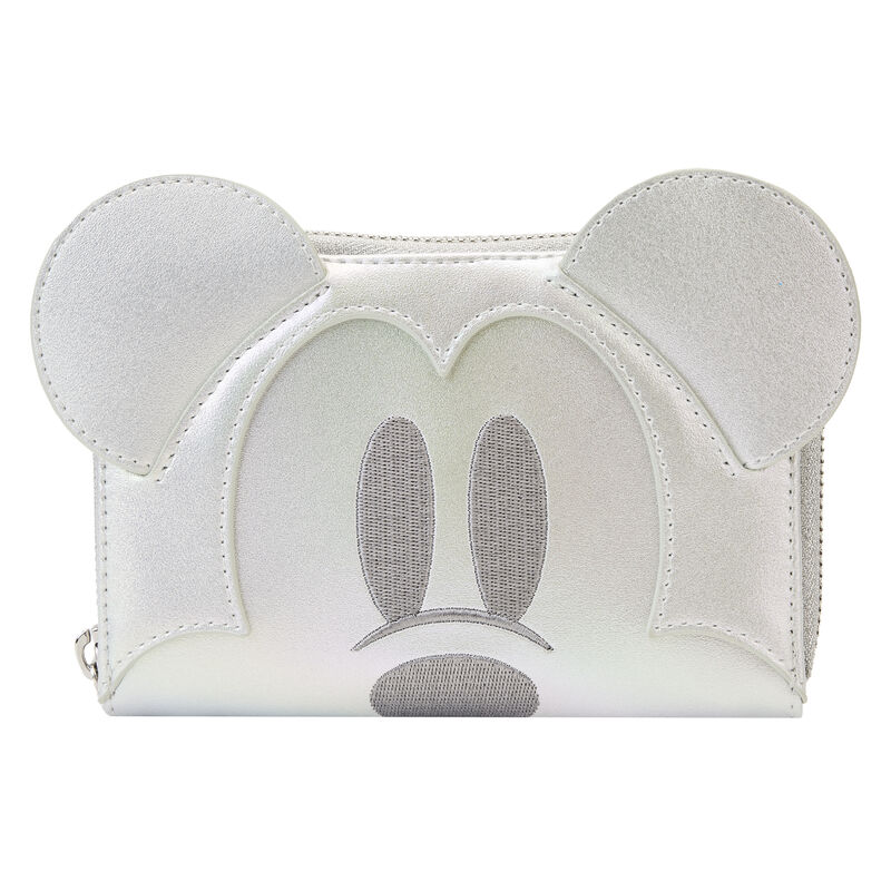 Limited Edition Exclusive - Disney100 Platinum Mickey Mouse Cosplay Zip Around Wallet, , hi-res view 1
