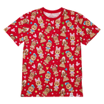 Mickey & Friends Gingerbread Cookie All-Over Print Unisex Tee , , hi-res view 7