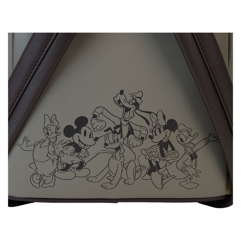 Mickey & Friends Canvas All-Over Print Drawstring Bucket Mini Backpack, , hi-res view 8