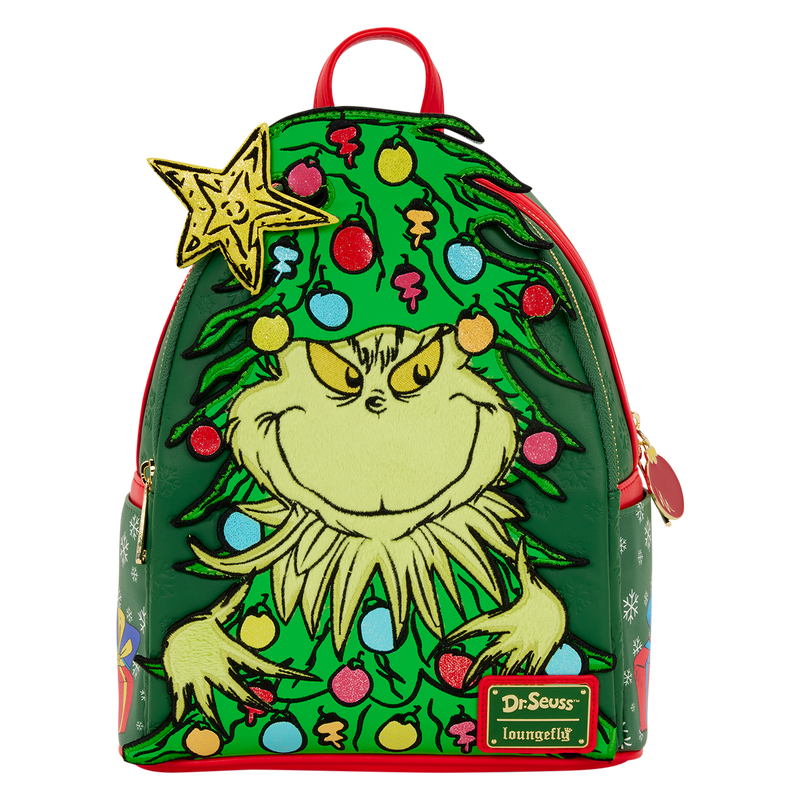 Dr. Seuss How the Grinch Stole Christmas! Tree Light Up Plush Mini Backpack, , hi-res view 1