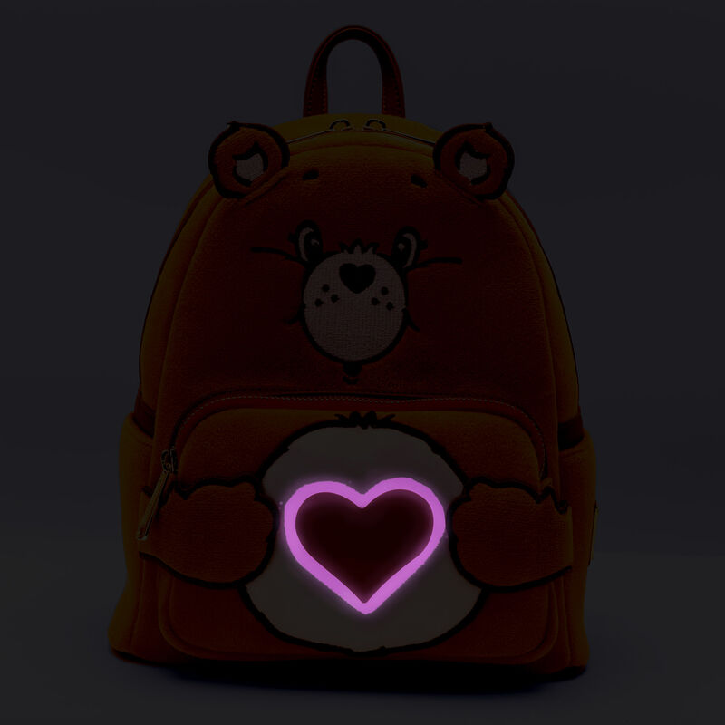 Care Bears Exclusive Tenderheart Bear Plush Cosplay Light Up Glow Mini Backpack, , hi-res view 5