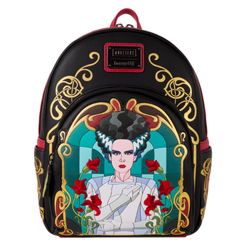 Universal Monsters The Bride Of Frankenstein Stained Glass Mini Backpack, Image 1