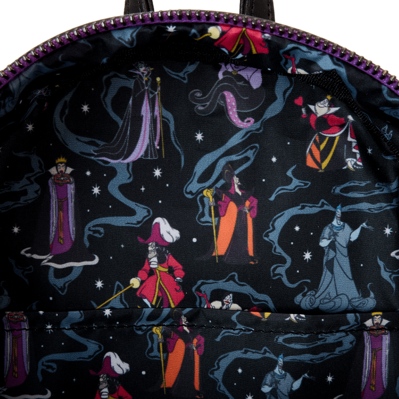Disney Villains Iridescent All-Over Print Mini Backpack, , hi-res view 7
