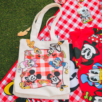 Mickey & Friends Picnic Blanket Canvas Tote Bag, Image 2