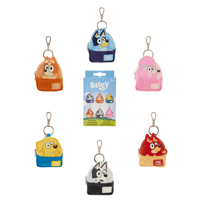 Bluey and Friends Mystery Mini Backpack Keychain Charm, , hi-res view 1
