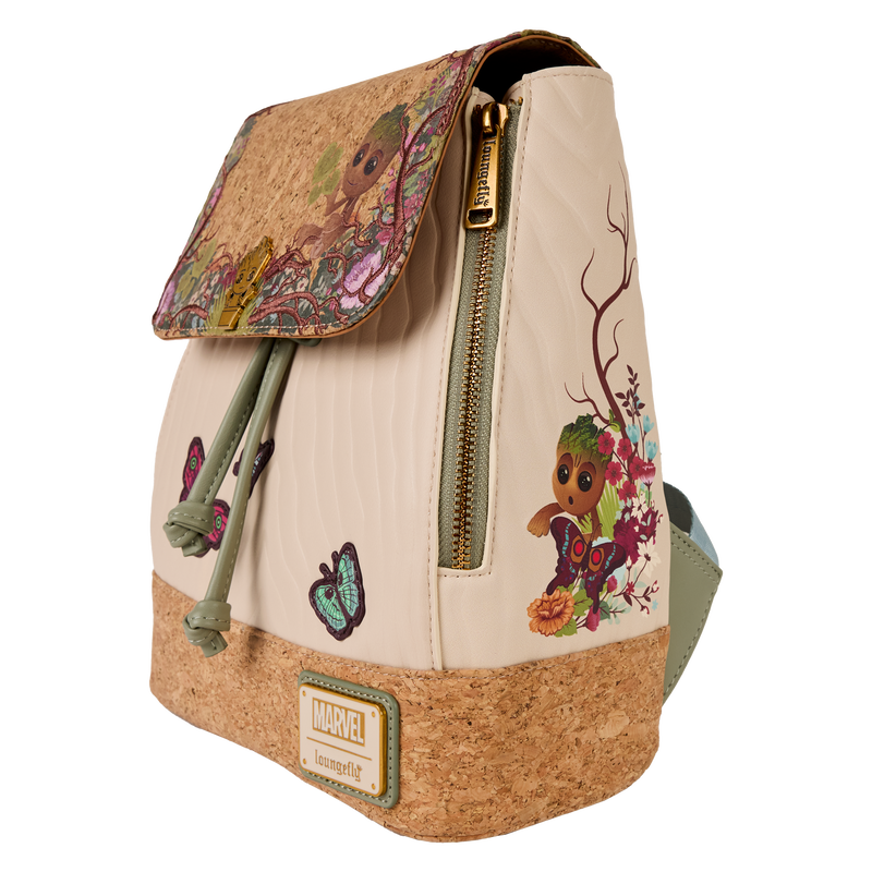 Guardians of the Galaxy Floral Groot Drawstring Mini Backpack, , hi-res view 3
