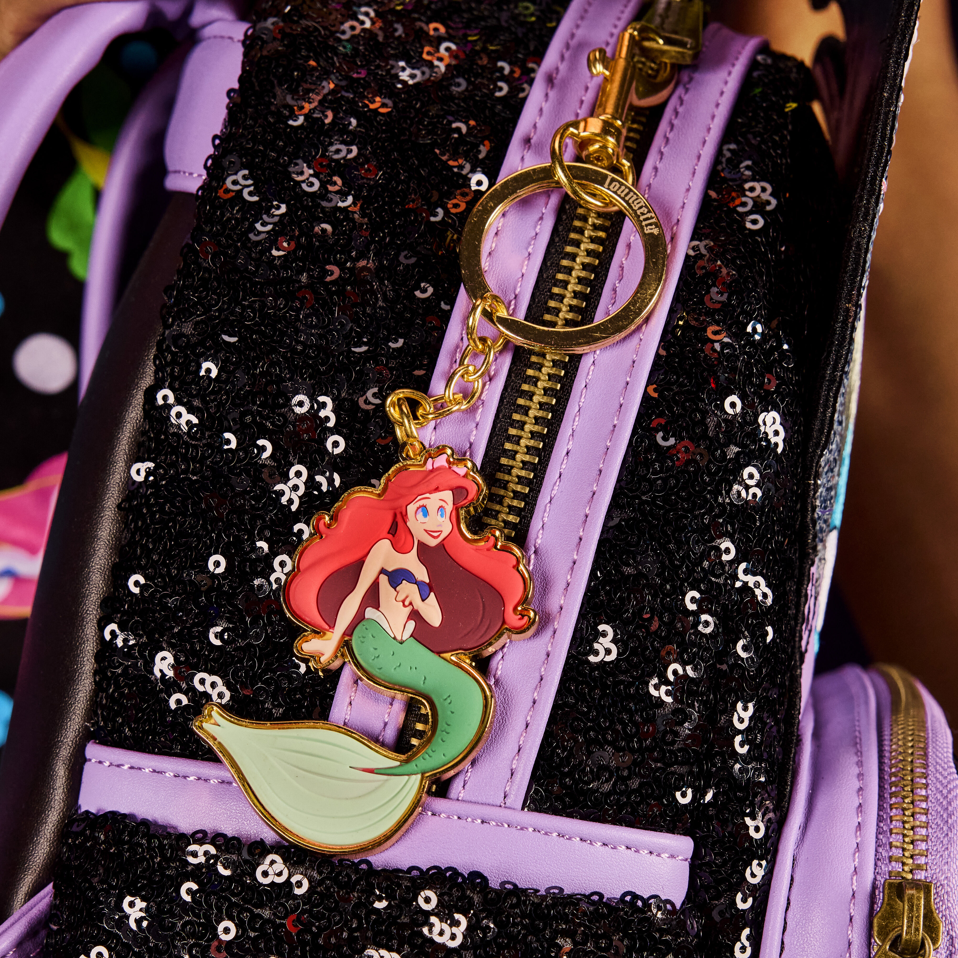Buy The Little Mermaid 35th Anniversary Life is the Bubbles Ariel Keychain at Loungefly