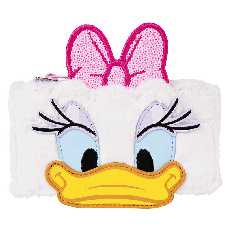 Daisy Duck 85th Anniversary Sequin Plush Cosplay Large Card Holder, , hi-res view 1