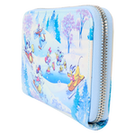 Mickey & Friends Winter Wonderland Scene Zip Around Wallet, , hi-res view 2