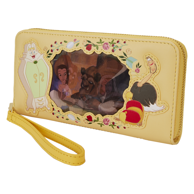 Beauty and the Beast Princess Series Lenticular Zip Around Wristlet Wallet, , hi-res view 4