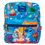 Stitch Camping Cuties All-Over Print Nylon Square Mini Backpack, , hi-res view 1