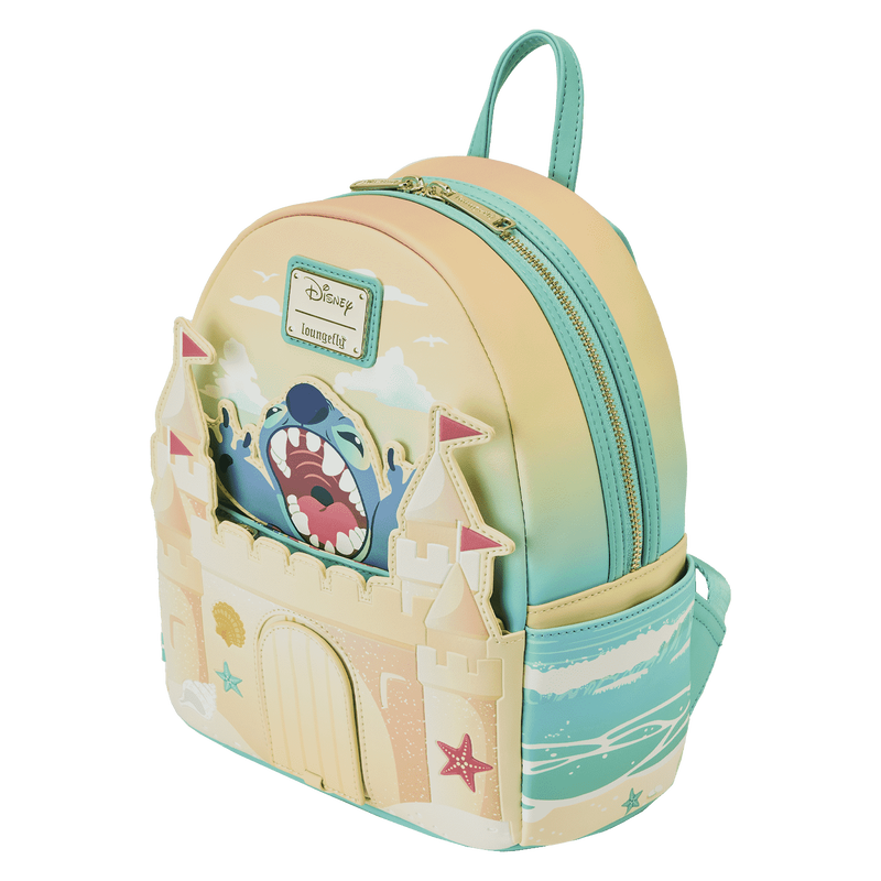 Stitch Sandcastle Beach Surprise Mini Backpack, , hi-res view 6