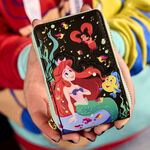 The Little Mermaid 35th Anniversary Life is the Bubbles Accordion Zip Around Wallet, , hi-res view 2