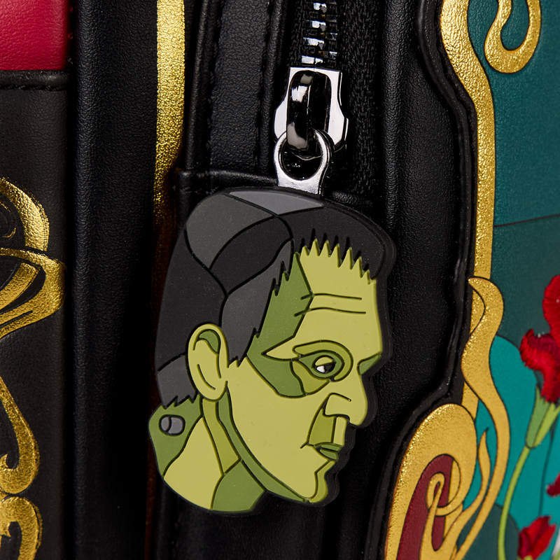 Universal Monsters The Bride Of Frankenstein Stained Glass Mini Backpack, , hi-res view 5