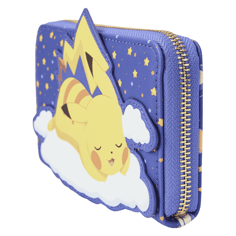 Sleeping Pikachu and Friends Zip Around Wallet, , hi-res view 3