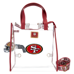 NFL San Francisco 49ers Clear Convertible Backpack & Tote Bag, , hi-res view 1