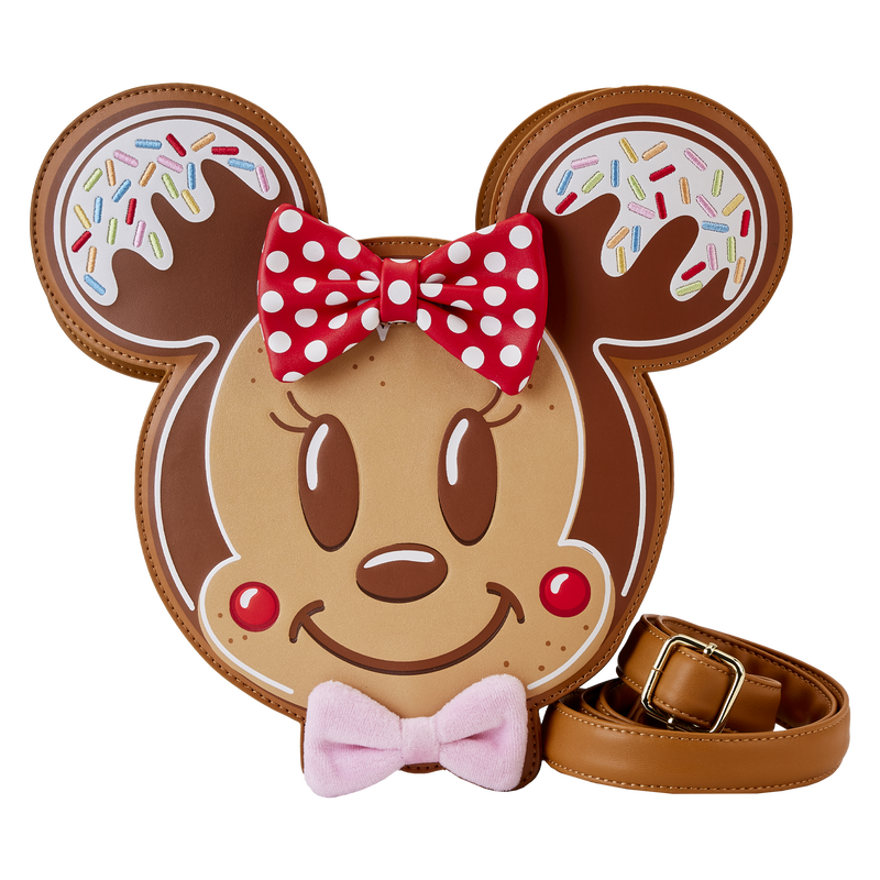 Mickey & Minnie Gingerbread Cookie Crossbody Bag, , hi-res view 1