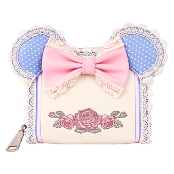 Minnie Mouse Floral and Lace Zip Around Wallet, Image 1