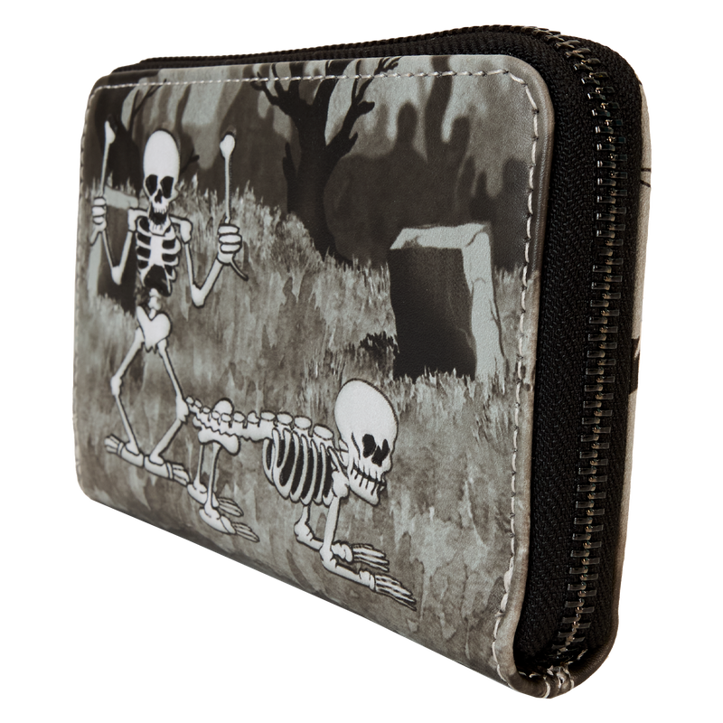 The Skeleton Dance 95th Anniversary Glow Zip Around Wallet, , hi-res view 4