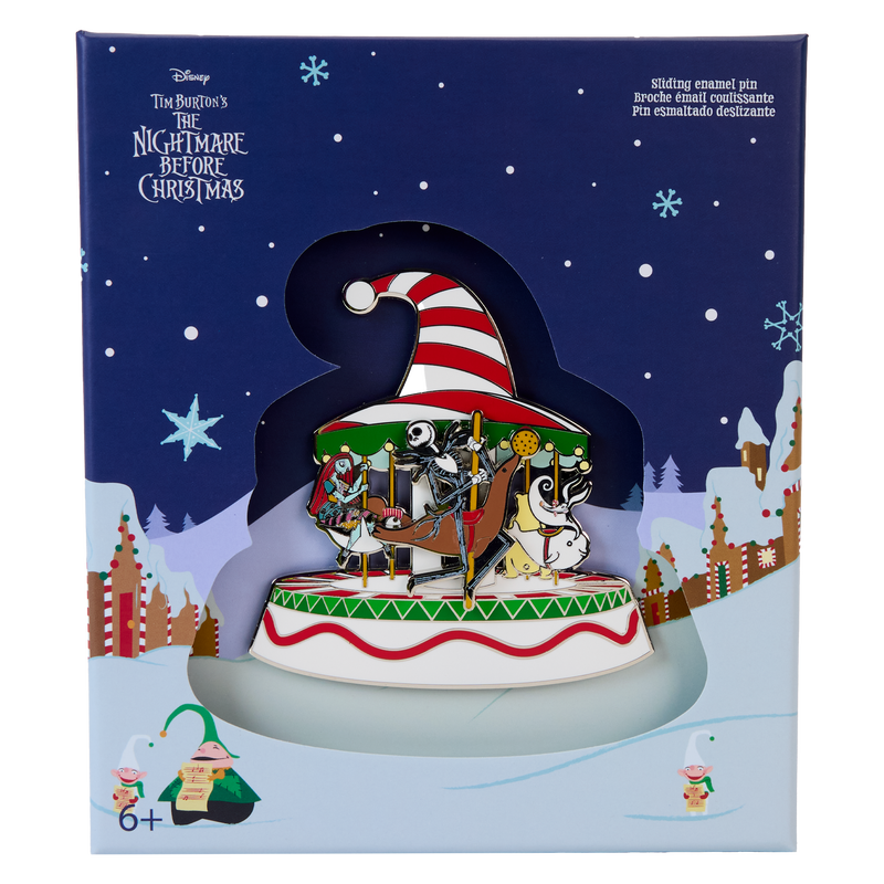 The Nightmare Before Christmas Town Carousel 3" Collector Box Sliding Pin, , hi-res view 1