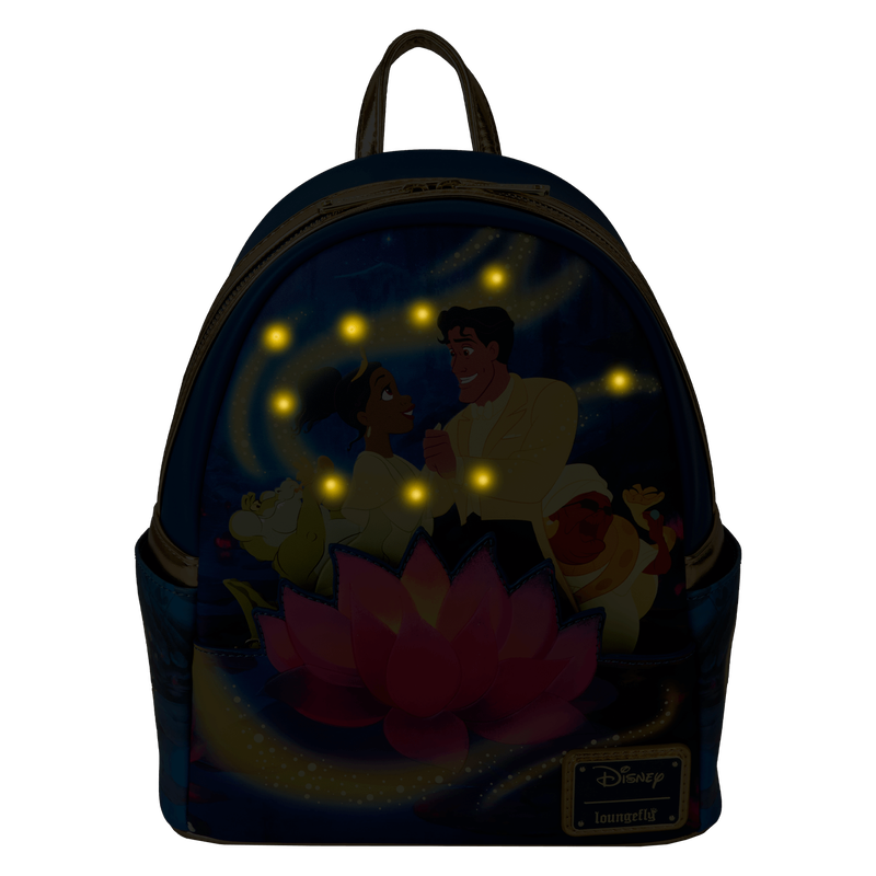 The Princess And The Frog 15th Anniversary Tiana & Naveen Glow Mini Backpack, , hi-res view 4