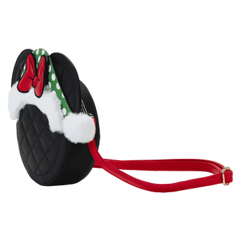 Minnie Mouse Polka Dot Santa Hat Quilted Crossbody Bag, Image 2