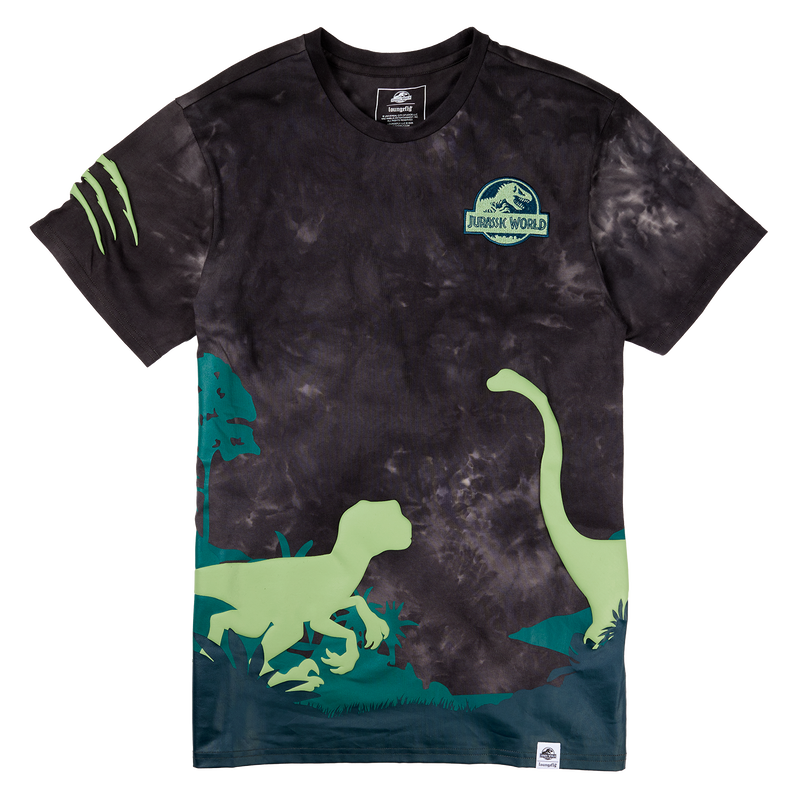 Jurassic World Jungle Scene Unisex Tee, , hi-res view 1