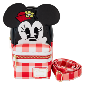 Minnie Mouse Picnic Blanket Cup Holder Crossbody Bag, Image 1