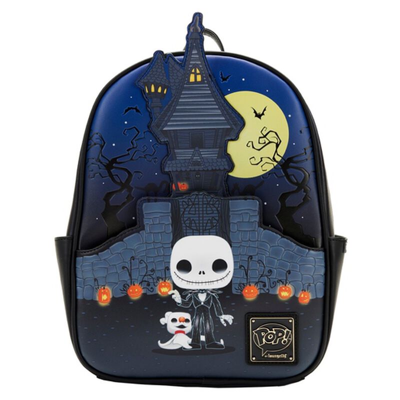 Loungefly Funko Pop! Jack Skellington Glow Mini‎ Backpack Loungefly x The Nightmare Before Christmas Santa Jack  main image 4