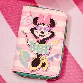 Minnie Mouse Vacation Style Poolside Zip Around Wallet, Image 2