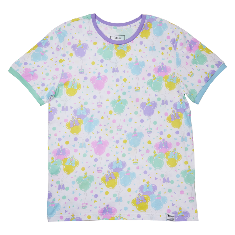 Mickey Mouse and Friends Birthday Celebration Unisex Ringer Tee, , hi-res view 6