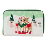 Rudolph the Red-Nosed Reindeer Merry Couple Zip Around Wallet, , hi-res image number 1
