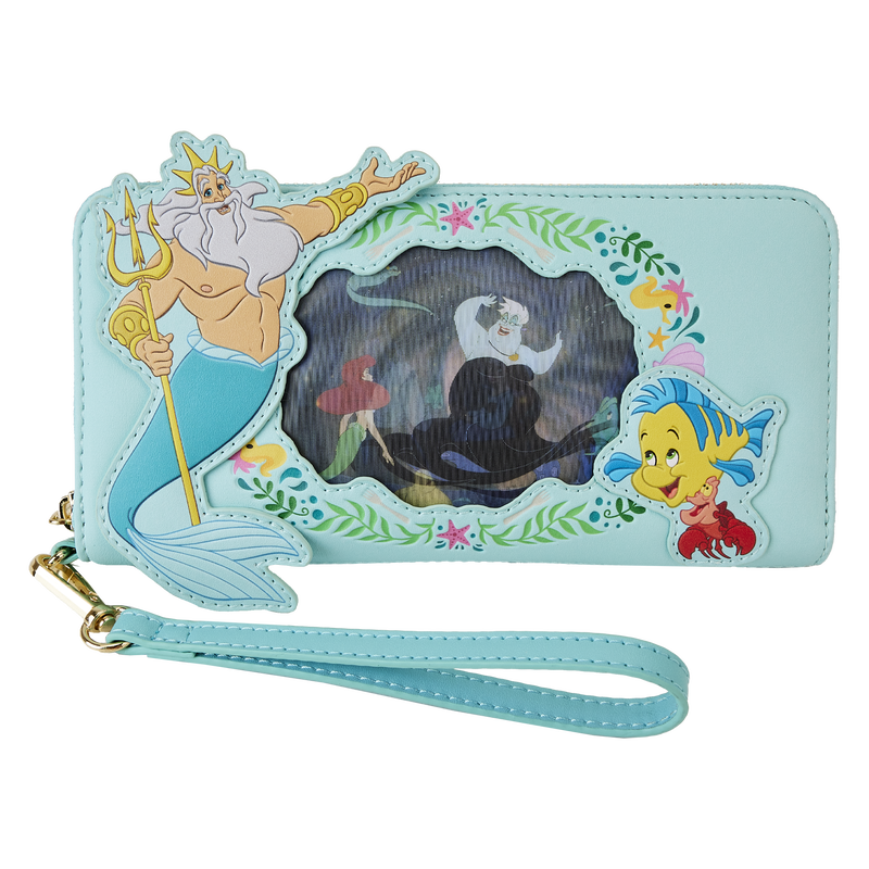 The Little Mermaid Ariel Princess Lenticular Zip Around Wallet, , hi-res view 1