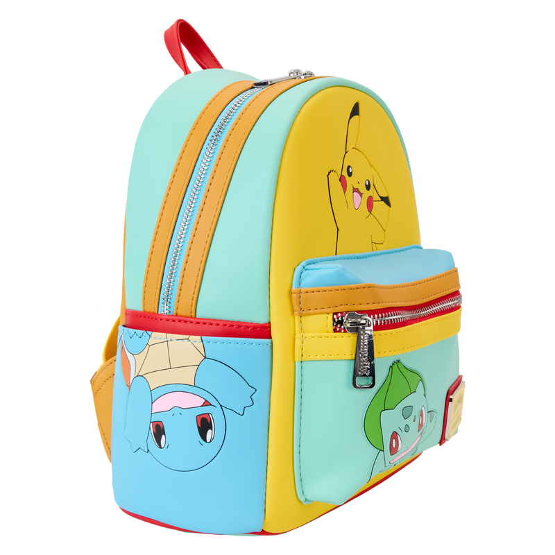 Buy Pokemon Color Block Starters Mini Backpack at Loungefly