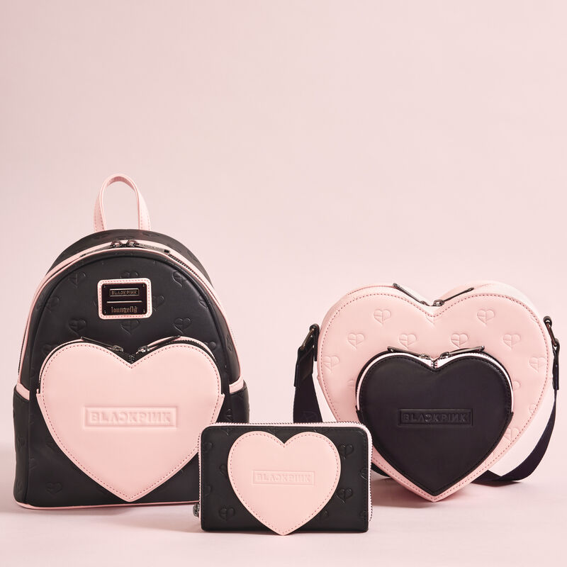 Buy BLACKPINK All-Over Print Heart Shaped Crossbody Bag at Loungefly.