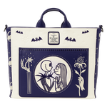 The Nightmare Before Christmas Jack Skellington & Sally Night Sky Convertible Backpack and Tote Crossbody Bag, , hi-res view 1