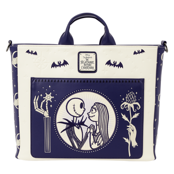 The Nightmare Before Christmas Jack Skellington & Sally Night Sky Convertible Backpack and Tote Crossbody Bag, , hi-res view 1