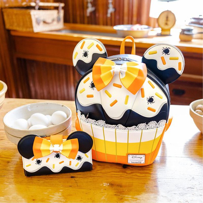 Exclusive - Minnie Mouse Candy Corn Cupcake Glow Flap Wallet, , hi-res view 2