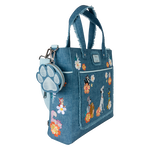 Disney Dogs & Cats Floral Faux Denim Convertible Backpack & Tote Bag with Coin Bag, , hi-res view 6