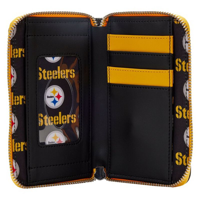 NFL Pittsburgh Steelers Patches Zip Around Wallet, , hi-res view 4