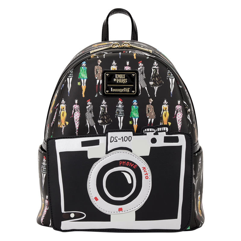 Emily in Paris Limited Edition Camera All-Over Print Mini Backpack, , hi-res view 1