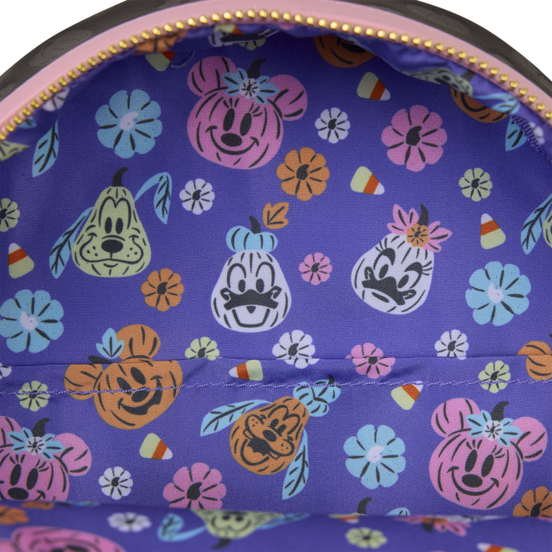 Minnie Mouse Cosplay Floral Pumpkin Glow Candy Corn-Scented Mini Backpack, , hi-res view 8